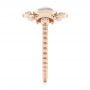 14k Rose Gold Custom Moonstone And Diamond Engagement Ring - Side View -  104874 - Thumbnail