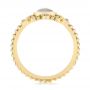 18k Yellow Gold 18k Yellow Gold Custom Moonstone And Diamond Engagement Ring - Front View -  104874 - Thumbnail