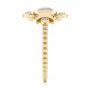 18k Yellow Gold 18k Yellow Gold Custom Moonstone And Diamond Engagement Ring - Side View -  104874 - Thumbnail