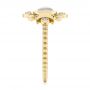 18k Yellow Gold 18k Yellow Gold Custom Moonstone And Diamond Engagement Ring - Side View -  104874 - Thumbnail