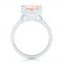 18k White Gold 18k White Gold Custom Morganite And Diamond Engagement Ring - Front View -  102933 - Thumbnail