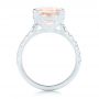 14k White Gold 14k White Gold Custom Morganite And Diamond Engagement Ring - Front View -  102933 - Thumbnail