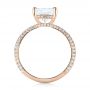 14k Rose Gold 14k Rose Gold Custom Pave Diamond Engagement Ring - Front View -  104690 - Thumbnail