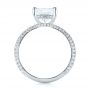18k White Gold 18k White Gold Custom Pave Diamond Engagement Ring - Front View -  104690 - Thumbnail
