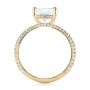 18k Yellow Gold 18k Yellow Gold Custom Pave Diamond Engagement Ring - Front View -  104690 - Thumbnail