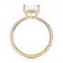 14k Yellow Gold 14k Yellow Gold Custom Pave Diamond Engagement Ring - Front View -  104690 - Thumbnail