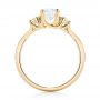 18k Yellow Gold 18k Yellow Gold Custom Peridot And Diamond Engagement Ring - Front View -  102840 - Thumbnail