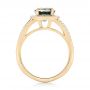 14k Yellow Gold 14k Yellow Gold Custom Sapphire And Diamond Engagement Ring - Front View -  102978 - Thumbnail