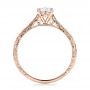14k Rose Gold Custom Solitaire Diamond Engagement Ring - Front View -  101618 - Thumbnail