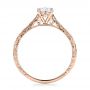 18k Rose Gold 18k Rose Gold Custom Solitaire Diamond Engagement Ring - Front View -  101618 - Thumbnail