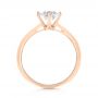 14k Rose Gold Custom Solitaire Diamond Engagement Ring - Front View -  103396 - Thumbnail