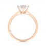 14k Rose Gold Custom Solitaire Diamond Engagement Ring - Front View -  103396 - Thumbnail