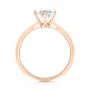 18k Rose Gold 18k Rose Gold Custom Solitaire Diamond Engagement Ring - Front View -  103396 - Thumbnail