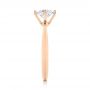 14k Rose Gold Custom Solitaire Diamond Engagement Ring - Side View -  103396 - Thumbnail