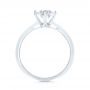 18k White Gold 18k White Gold Custom Solitaire Diamond Engagement Ring - Front View -  103396 - Thumbnail