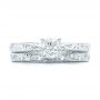 18k White Gold 18k White Gold Custom Solitaire Diamond Engagement Ring - Top View -  101618 - Thumbnail