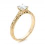 18k Yellow Gold 18k Yellow Gold Custom Solitaire Diamond Engagement Ring - Three-Quarter View -  101618 - Thumbnail