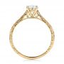 18k Yellow Gold 18k Yellow Gold Custom Solitaire Diamond Engagement Ring - Front View -  101618 - Thumbnail