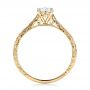 14k Yellow Gold 14k Yellow Gold Custom Solitaire Diamond Engagement Ring - Front View -  101618 - Thumbnail