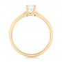 18k Yellow Gold 18k Yellow Gold Custom Solitaire Diamond Engagement Ring - Front View -  102757 - Thumbnail
