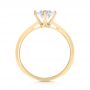 14k Yellow Gold 14k Yellow Gold Custom Solitaire Diamond Engagement Ring - Front View -  103396 - Thumbnail