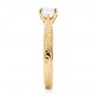 14k Yellow Gold 14k Yellow Gold Custom Solitaire Diamond Engagement Ring - Side View -  103283 - Thumbnail