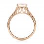 18k Rose Gold 18k Rose Gold Custom Solitaire Morganite Engagement Ring - Front View -  103444 - Thumbnail