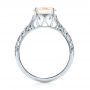 Platinum Platinum Custom Solitaire Morganite Engagement Ring - Front View -  103444 - Thumbnail