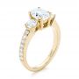 14k Yellow Gold 14k Yellow Gold Custom Three Stone Diamond Engagement Ring - Three-Quarter View -  103651 - Thumbnail