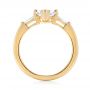 14k Yellow Gold 14k Yellow Gold Custom Three Stone Diamond Engagement Ring - Front View -  103650 - Thumbnail