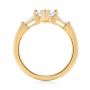 18k Yellow Gold 18k Yellow Gold Custom Three Stone Diamond Engagement Ring - Front View -  103650 - Thumbnail
