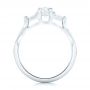 18k White Gold 18k White Gold Custom Three Stone Engagement Ring - Front View -  102473 - Thumbnail