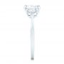 Platinum Platinum Custom Three Stone Engagement Ring - Side View -  102473 - Thumbnail