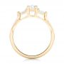 18k Yellow Gold 18k Yellow Gold Custom Three Stone Engagement Ring - Front View -  102473 - Thumbnail