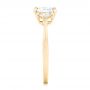 14k Yellow Gold 14k Yellow Gold Custom Three Stone Engagement Ring - Side View -  102473 - Thumbnail