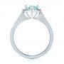 18k White Gold 18k White Gold Custom Tourmaline And Diamond Engagement Ring - Front View -  103523 - Thumbnail