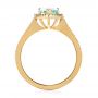 14k Yellow Gold 14k Yellow Gold Custom Tourmaline And Diamond Engagement Ring - Front View -  103523 - Thumbnail