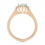 18k Rose Gold 18k Rose Gold Custom Tourmaline And Diamond Engagement Ring - Front View -  103523 - Thumbnail