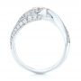 18k White Gold 18k White Gold Custom Yellow And White Diamond Engagement Ring - Front View -  103301 - Thumbnail