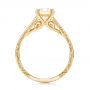 14k Yellow Gold And 18K Gold 14k Yellow Gold And 18K Gold Custom Champagne Diamond Engagement Ring - Front View -  101103 - Thumbnail