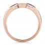 14k Rose Gold Custom Diamond Engagement Ring - Front View -  100249 - Thumbnail