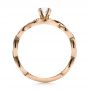 14k Rose Gold Custom Diamond Engagement Ring - Front View -  100922 - Thumbnail