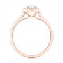 18k Rose Gold 18k Rose Gold Custom Diamond Engagement Ring - Front View -  102432 - Thumbnail
