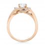 18k Rose Gold 18k Rose Gold Custom Diamond Engagement Ring - Front View -  102833 - Thumbnail