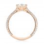 14k Rose Gold Custom Diamond Engagement Ring - Front View -  103153 - Thumbnail