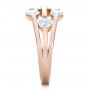 18k Rose Gold 18k Rose Gold Custom Diamond Engagement Ring - Side View -  100249 - Thumbnail