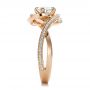 18k Rose Gold 18k Rose Gold Custom Diamond Engagement Ring - Side View -  100438 - Thumbnail