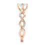 14k Rose Gold 14k Rose Gold Custom Diamond Engagement Ring - Side View -  102059 - Thumbnail