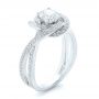 14k White Gold Custom Diamond Engagement Ring