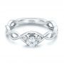  Platinum Platinum Custom Diamond Engagement Ring - Flat View -  100922 - Thumbnail